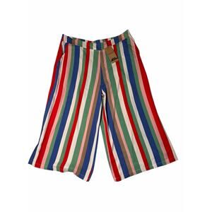 NWT ModCloth Sugarhill Brighton Sasha Cabana Stripe Culottes Multicolor Size 12